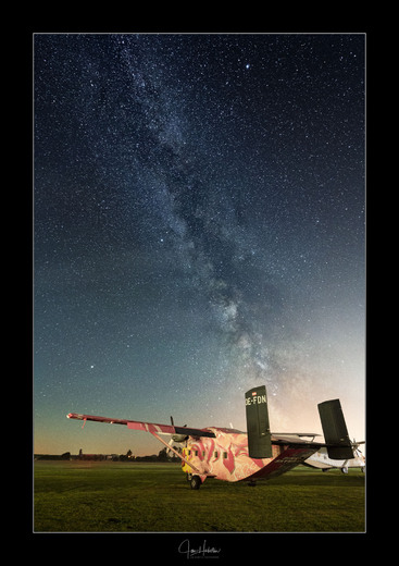 Skyvan s mléčnou dráhou